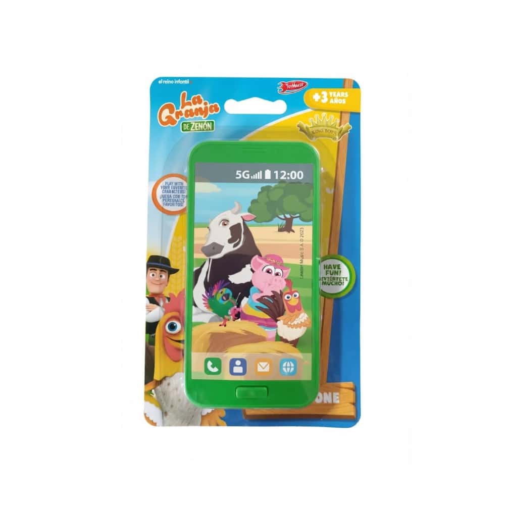 Teléfono de juguete interactivo con diseño La Granja de Zenón Toy Maker - Miniatura 3