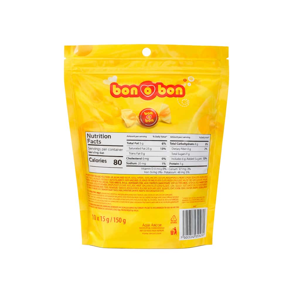 Bombón relleno de crema de maní doypack Bon o Bon (8 x 150 g / 5.29 oz) - Miniatura 2