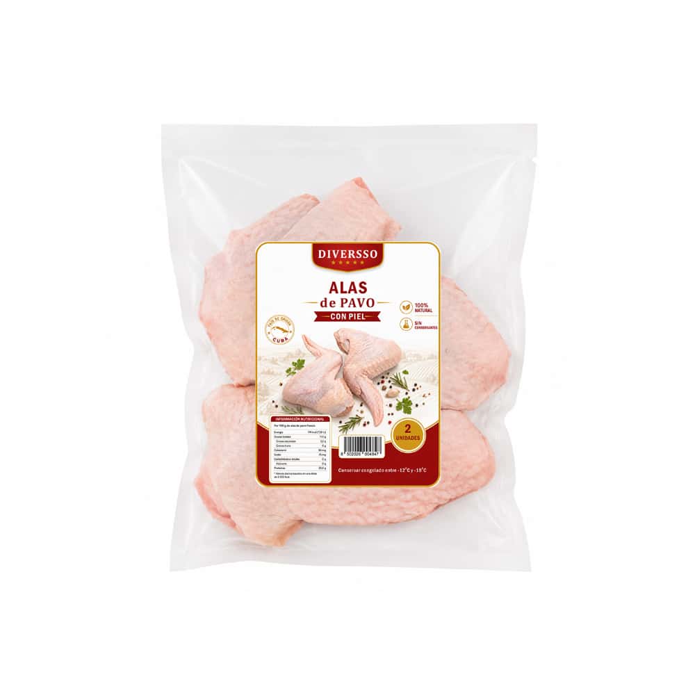 Alas de pavo con piel Diversso (454 g / 1 lb) - Miniatura 2