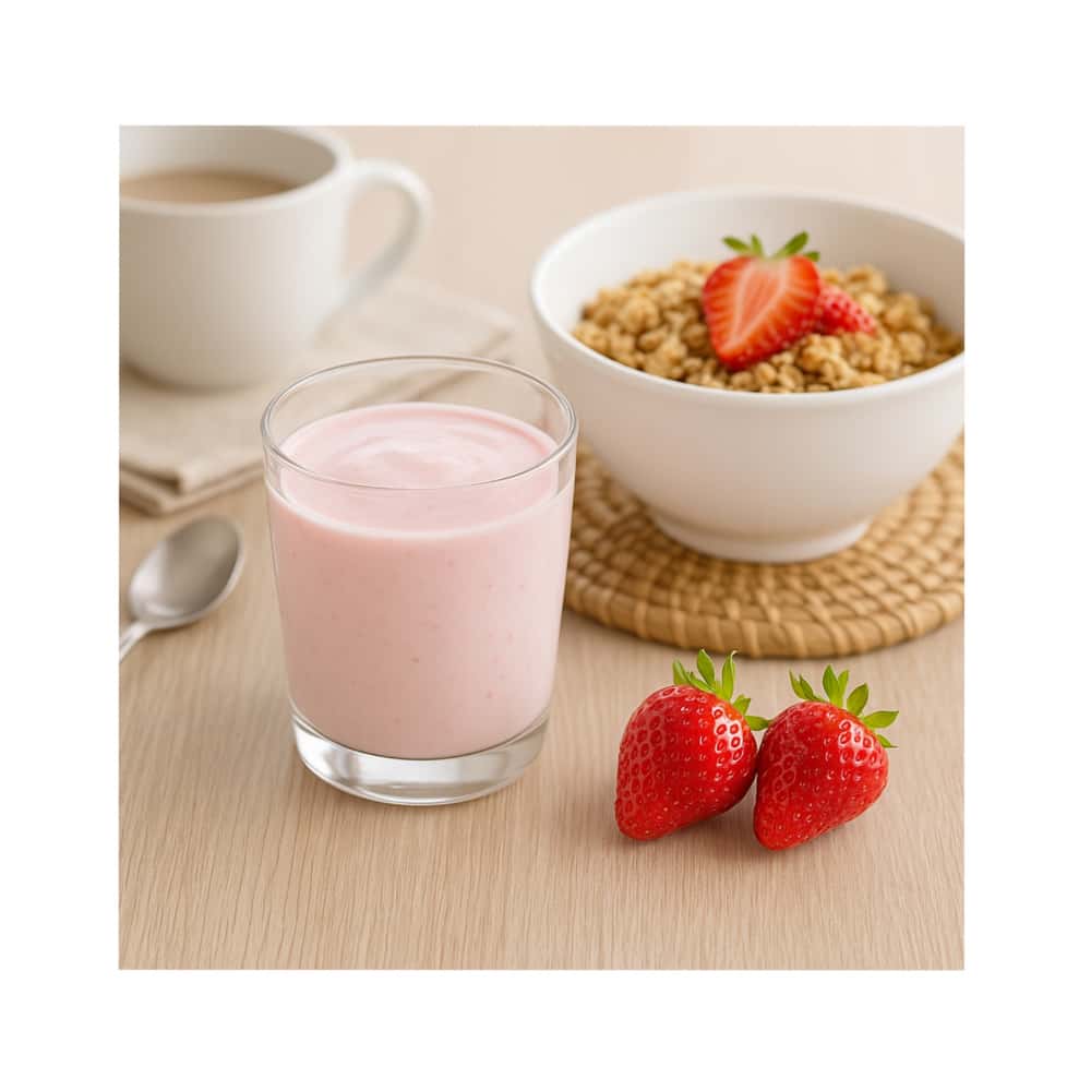Yogurt probiótico de coágulo sabor fresa Alask (1 L) - Miniatura 4