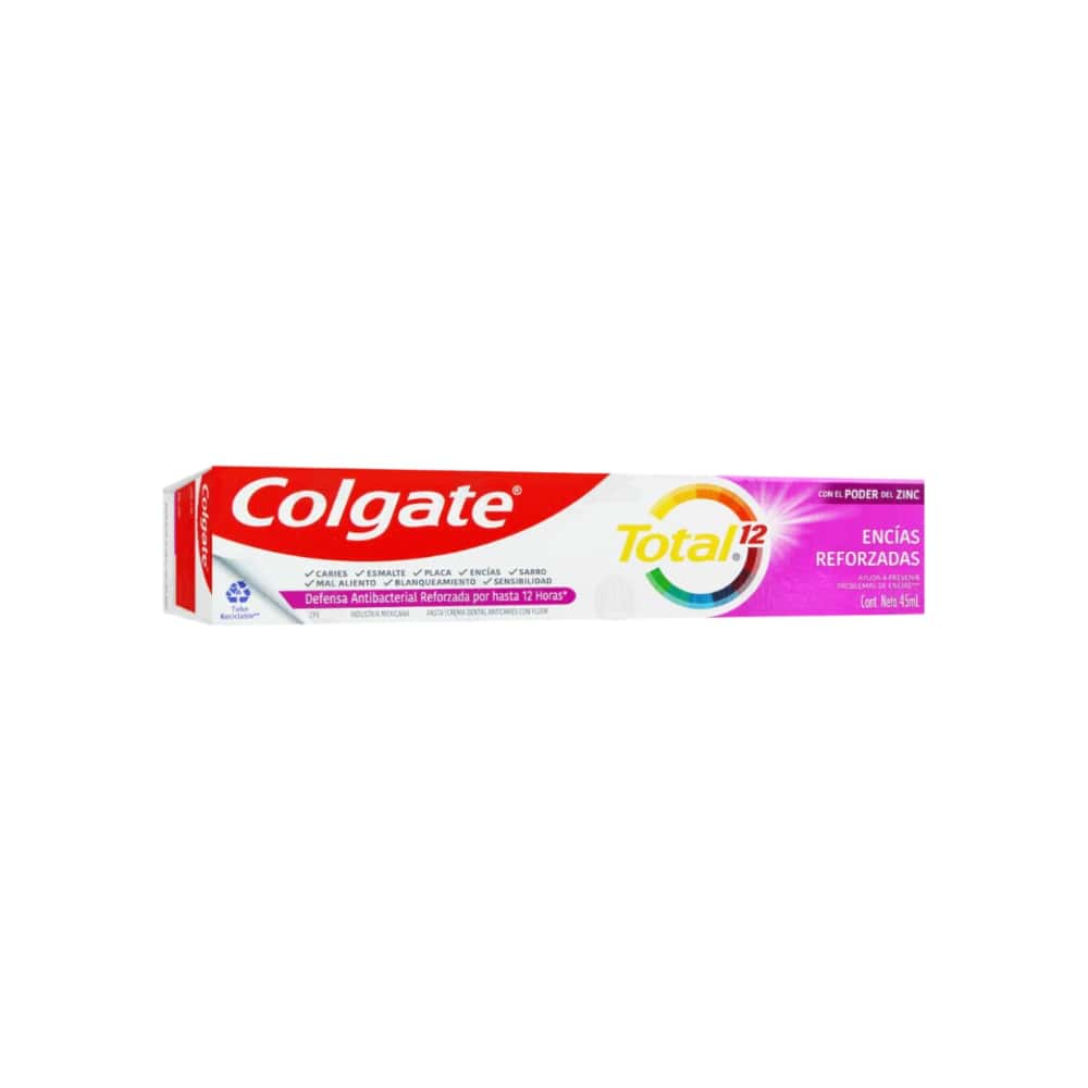 Pasta dental encías reforzadas Colgate total 12 (45 ml) - Miniatura 8