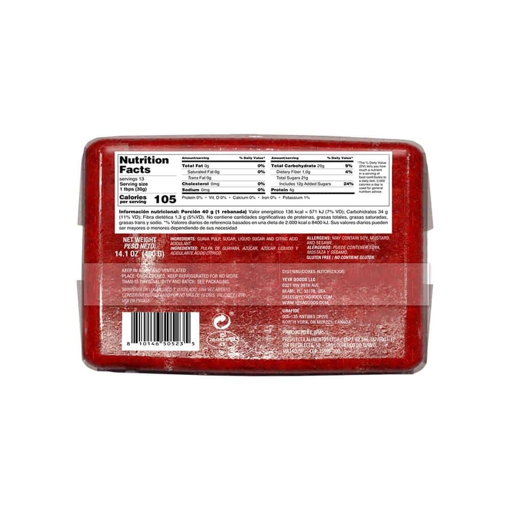 Pasta de guayaba en barra YEYA (5 x 400 g / 14.11 oz) - Miniatura 3