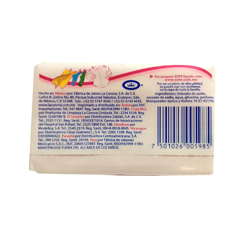 Jabón de lavar rosa Zote (100 g / 3.52 oz) - Miniatura 2