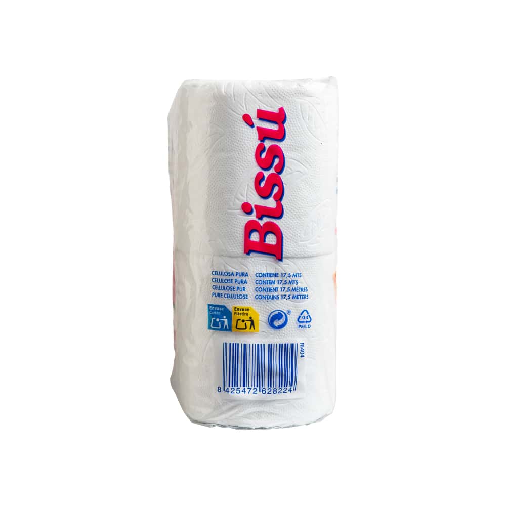 Papel higiénico doble hoja Bissu (4 U) - Miniatura 3