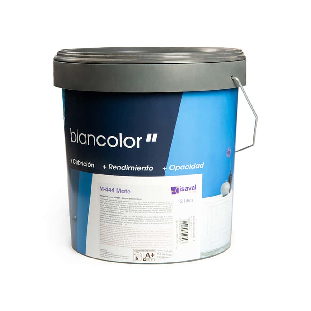 Pintura acrílica interior y exterior color gris azulado M - 444 Isaval - Blancolor (12 L) - Miniatura 2