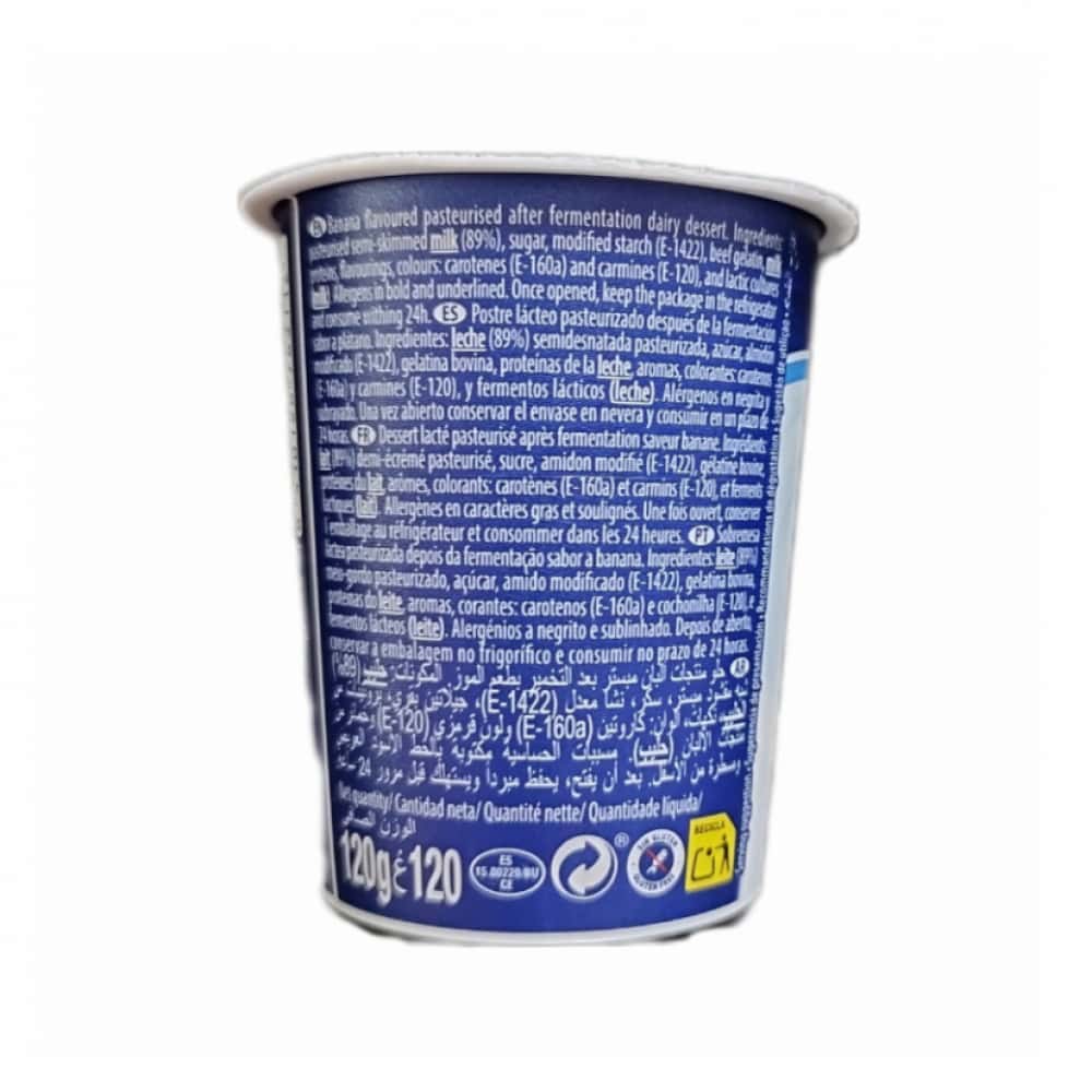 Yogurt sabor plátano Original PMI (4 x 120 g / 4.23 oz) - Miniatura 6
