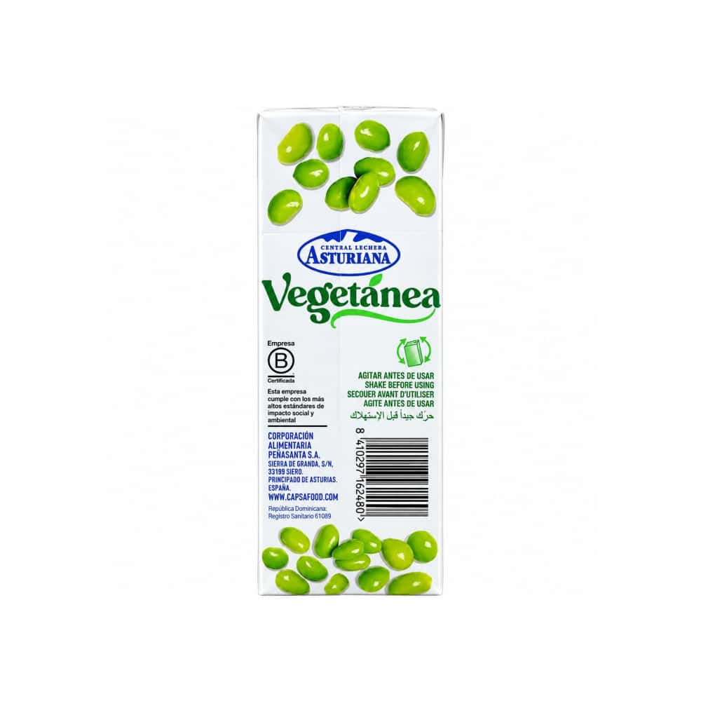 Leche vegetal de soya Vegetánea Central Lechera Asturiana (1 L) - Miniatura 2