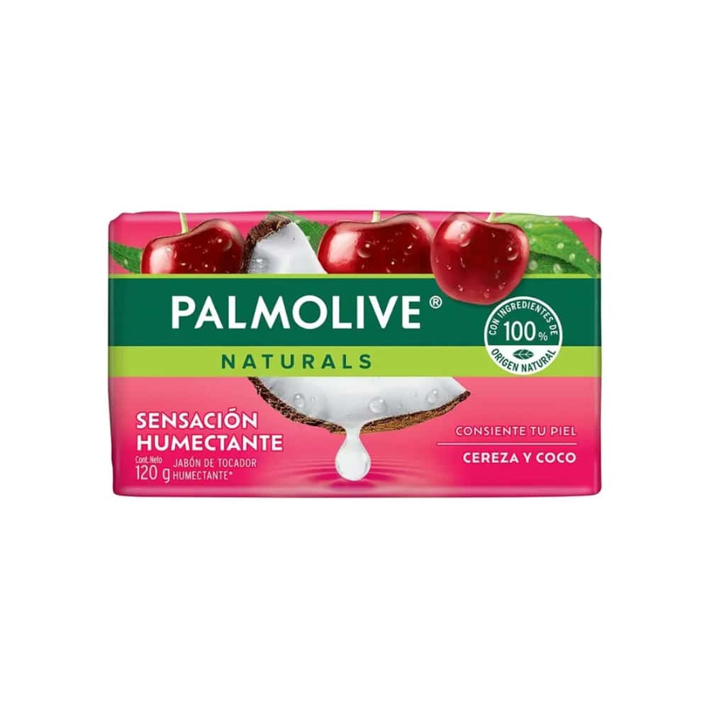 Jabón de tocador Natural de Cereza y Coco Palmolive (120 g / 4.23 oz) - Miniatura 1