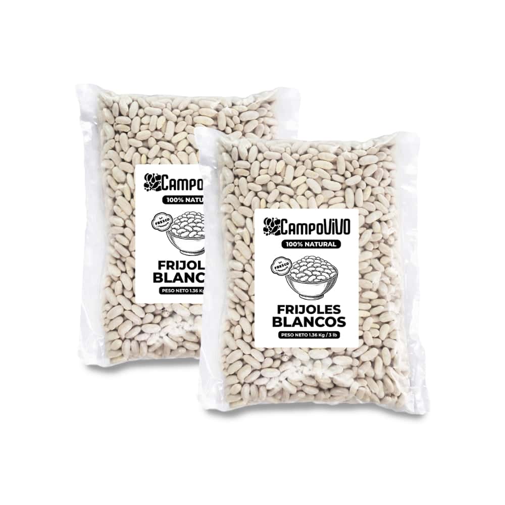 Frijoles blancos Campo Vivo (2 x 1.36 kg / 3 lb) - Miniatura 1
