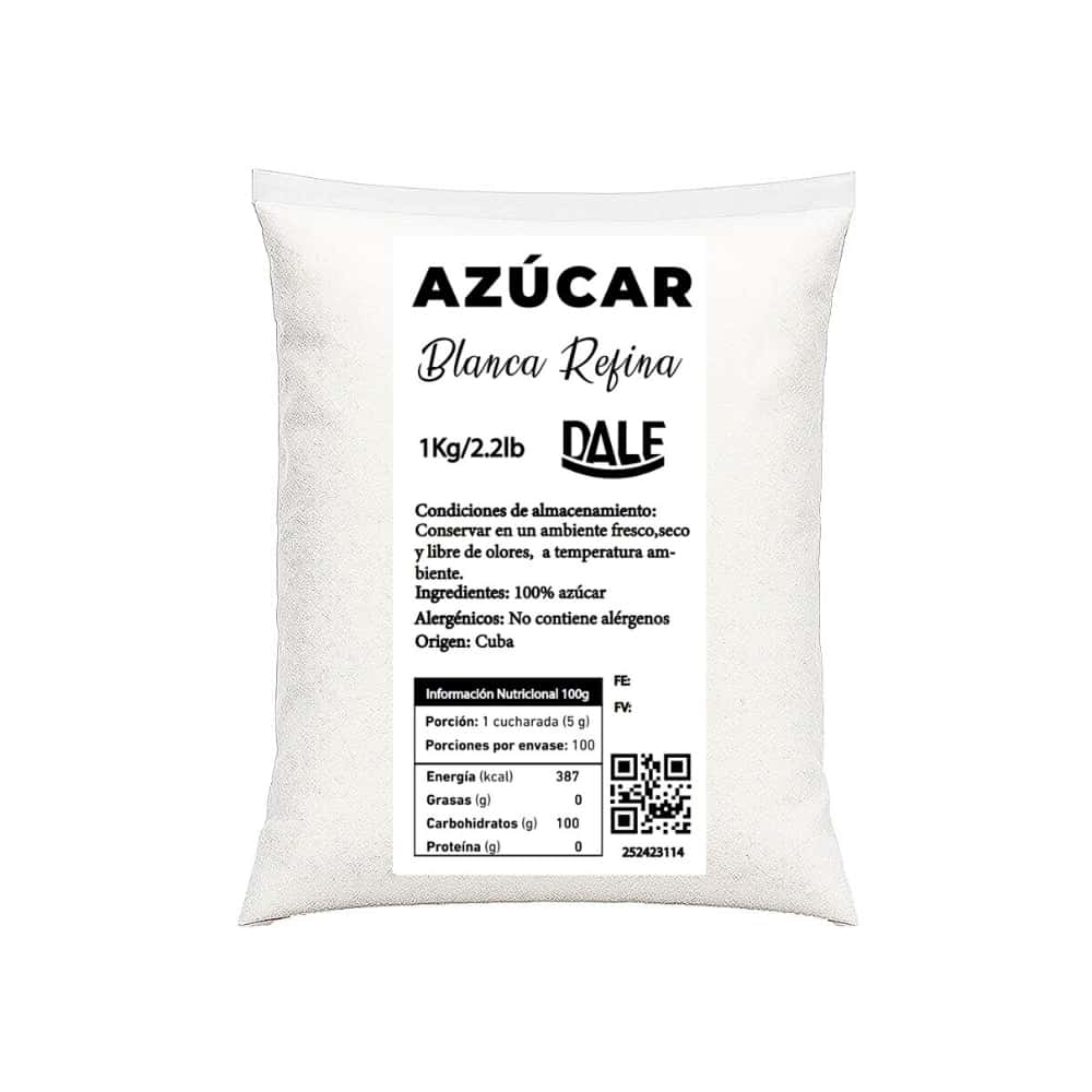 Azúcar blanca refina Dale (1 kg / 2.2 lb) - Miniatura 1