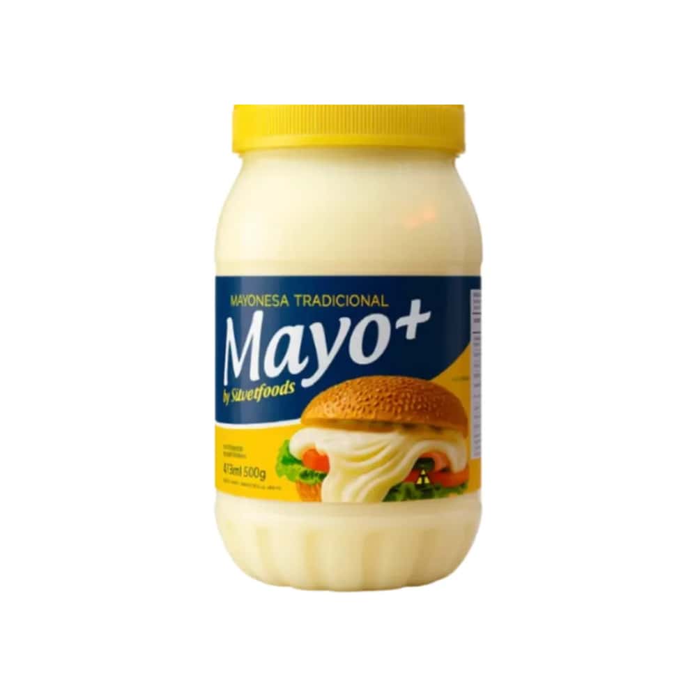 Mayonesa Tradicional Mayo+ by Silverfoods (483 ml / 500 g) - Miniatura 1