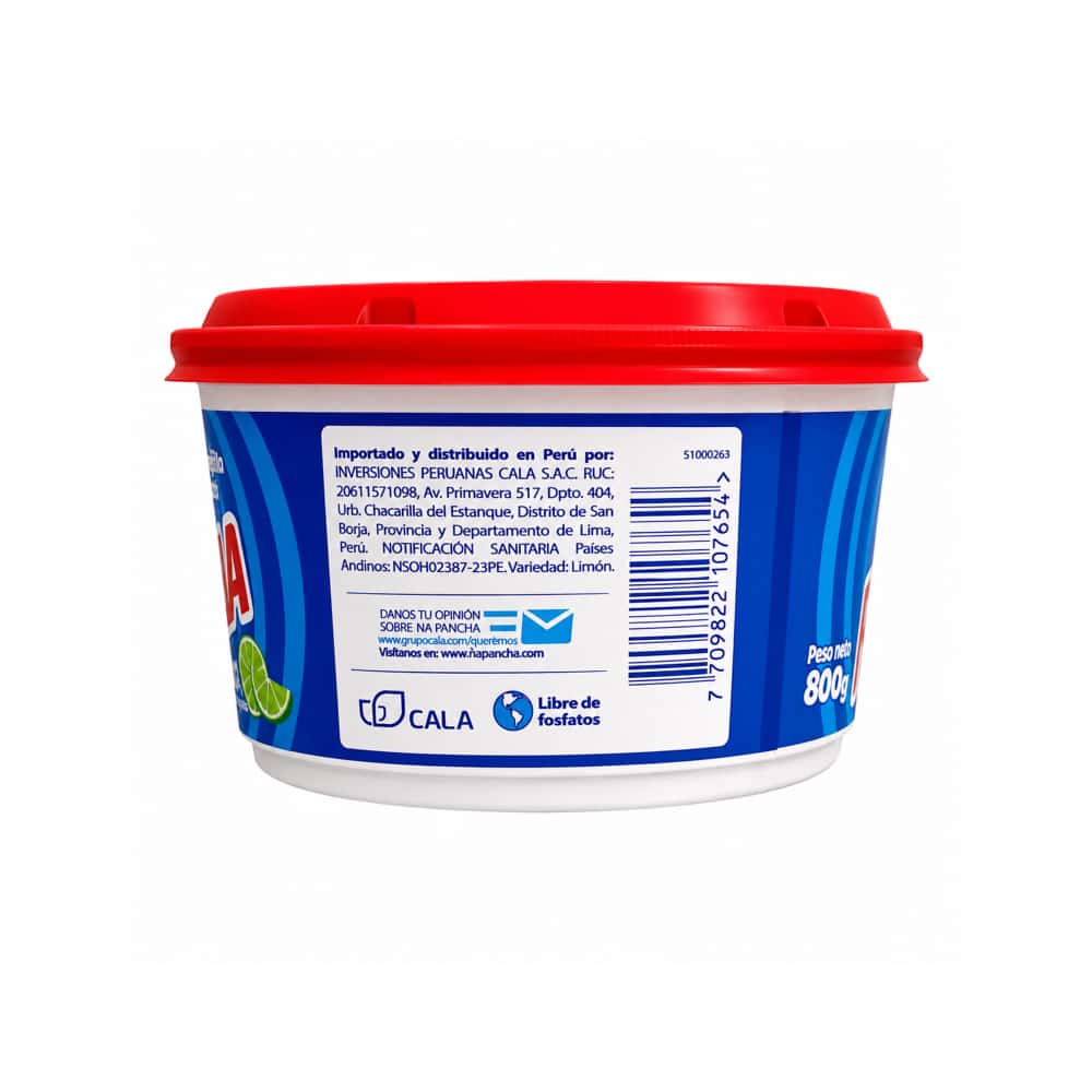 Detergente lavavajillas en pasta Ña Pancha (800 g / 1.7 lb) - Miniatura 2