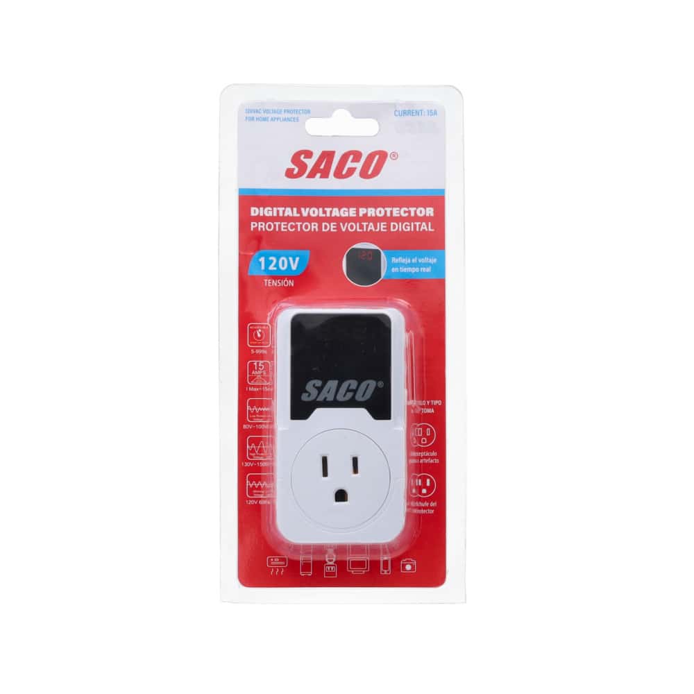 Protector de voltaje digital 120 V Saco 04-FR-33839 - Miniatura 1