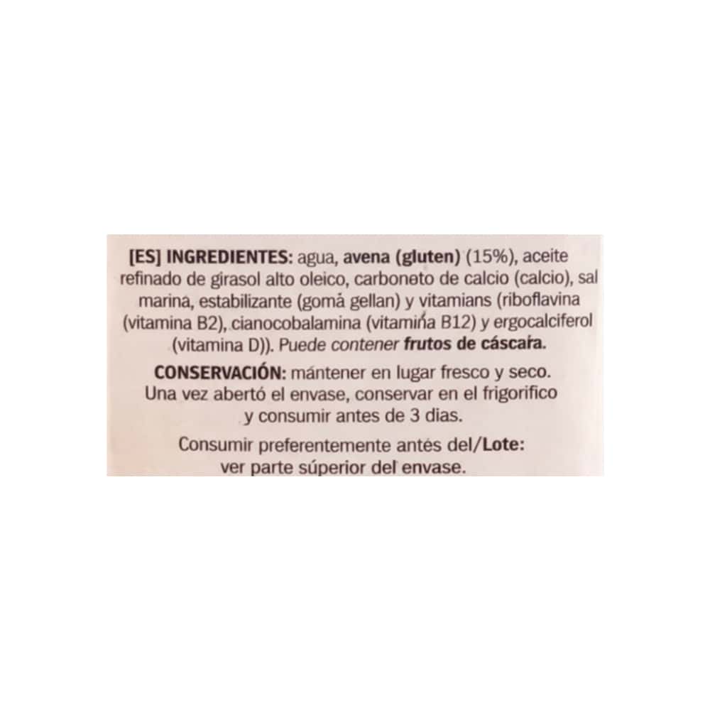 Leche de avena con calcio Ayala (1 L) - Miniatura 2