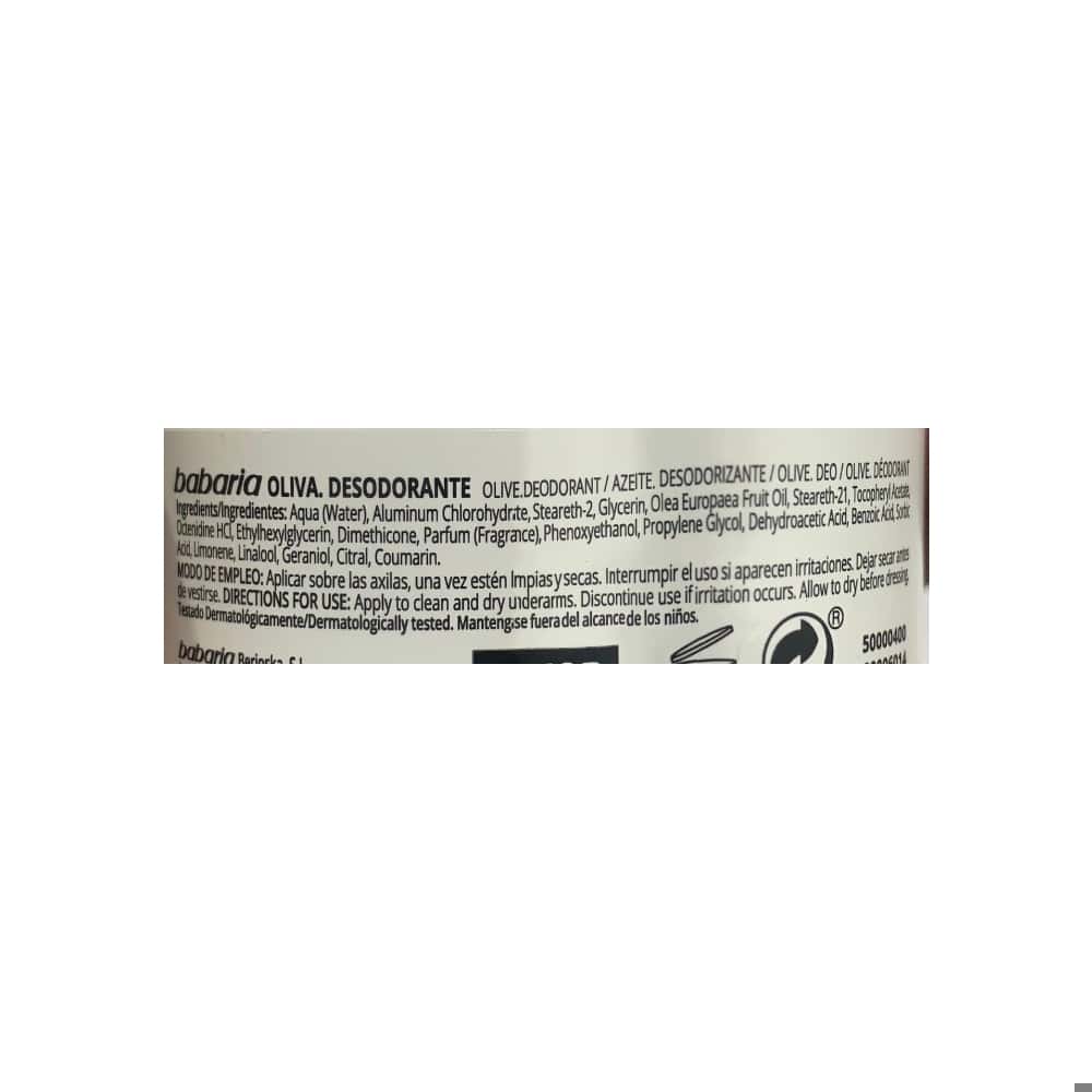 Desodorante antitranspirante Roll On con aceite de Oliva Babaria (50 ml) - Miniatura 6