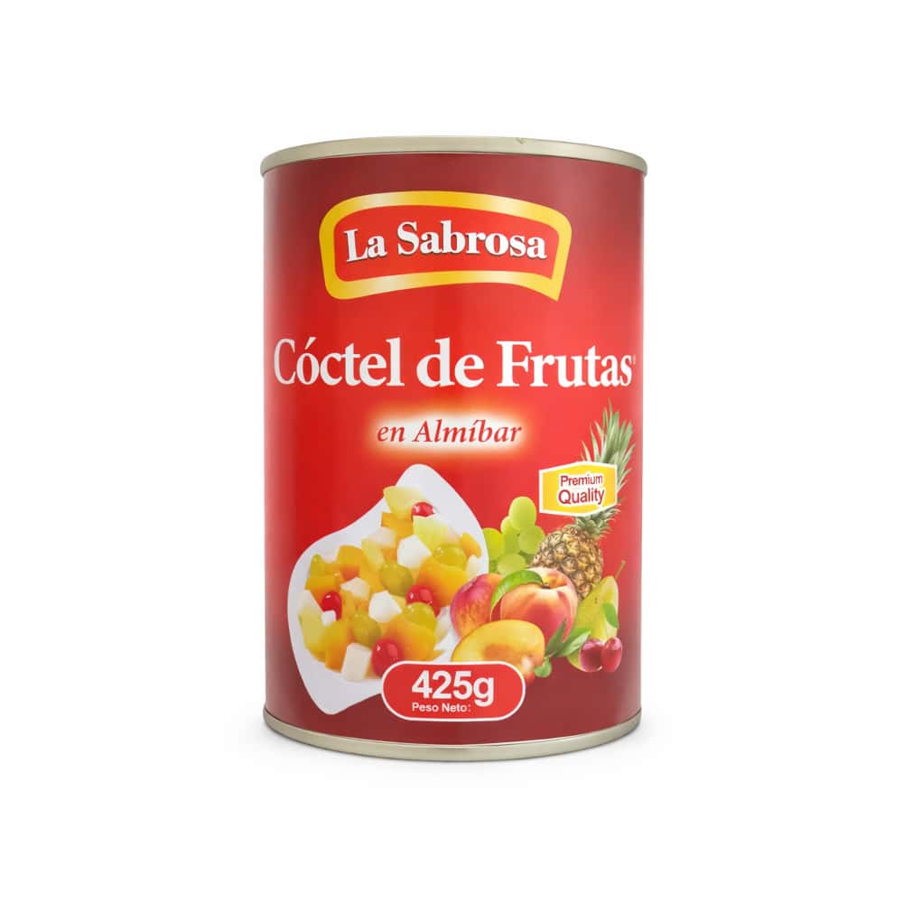 Cóctel de frutas en almíbar La Sabrosa (425 g / 14.99 oz) - Miniatura 1