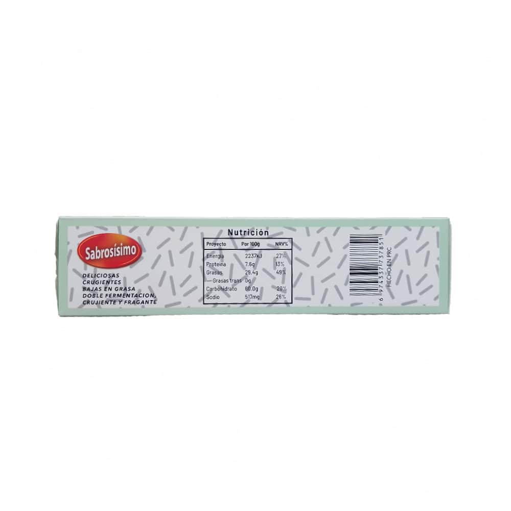 Galletas de soda con semillas de Chía Sabrosísimo (250 g / 8.81 oz) - Miniatura 2