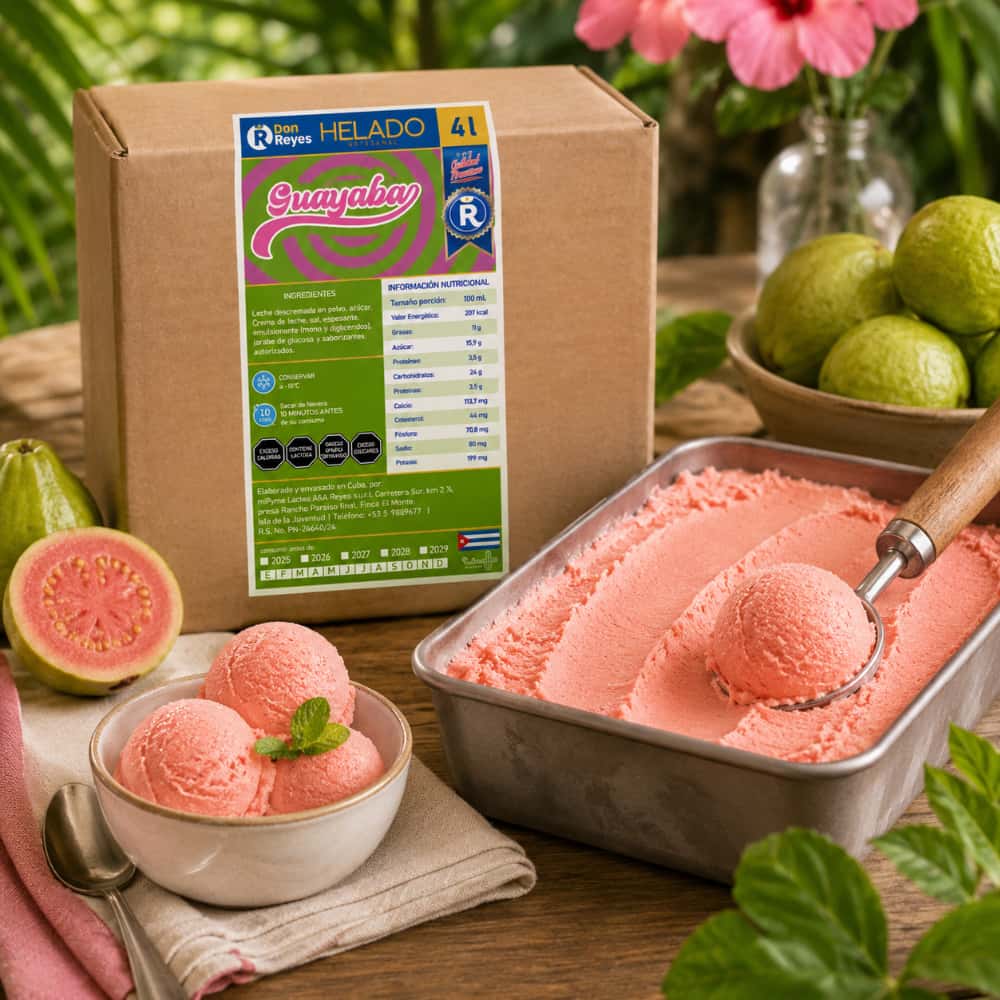 Helado artesanal sabor a guayaba Don Reyes (4 L) - Miniatura 5
