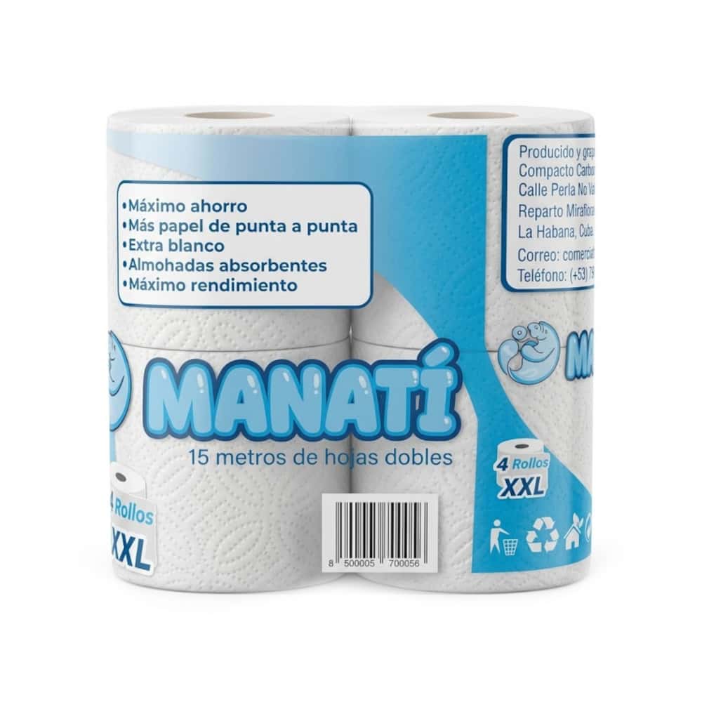 Papel higiénico XXL Manatí (4 U) - Miniatura 2