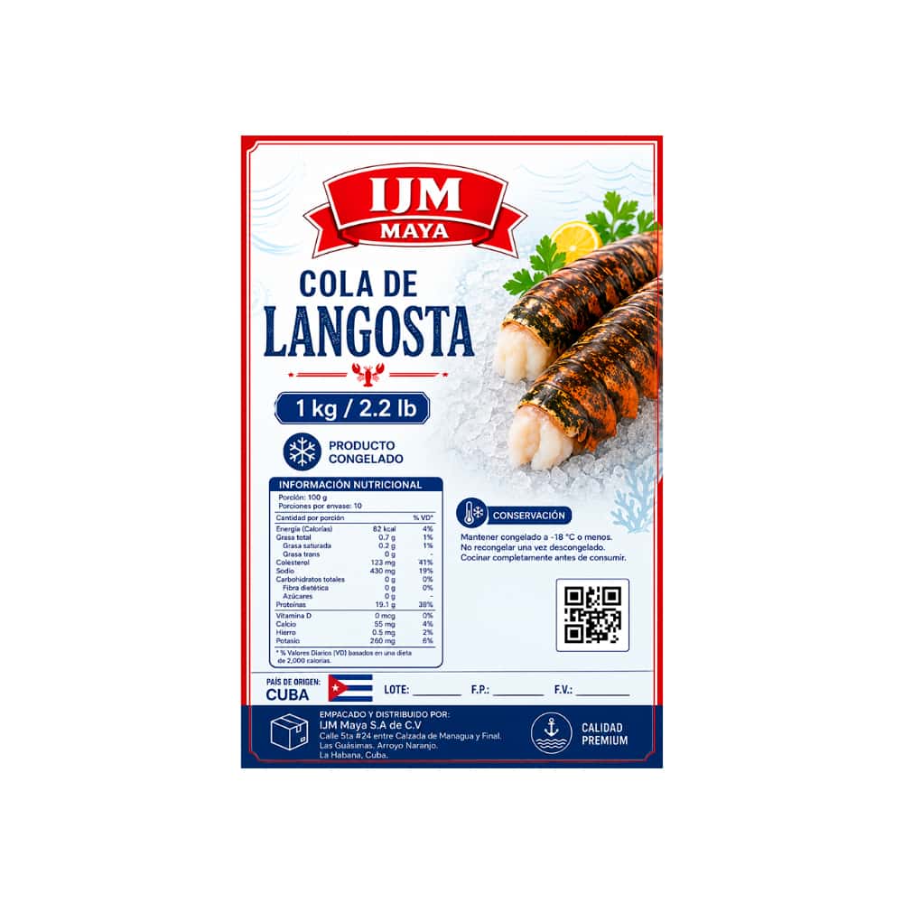 Cola de langosta IJM Maya (1 kg / 2.2 lb) - Miniatura 2