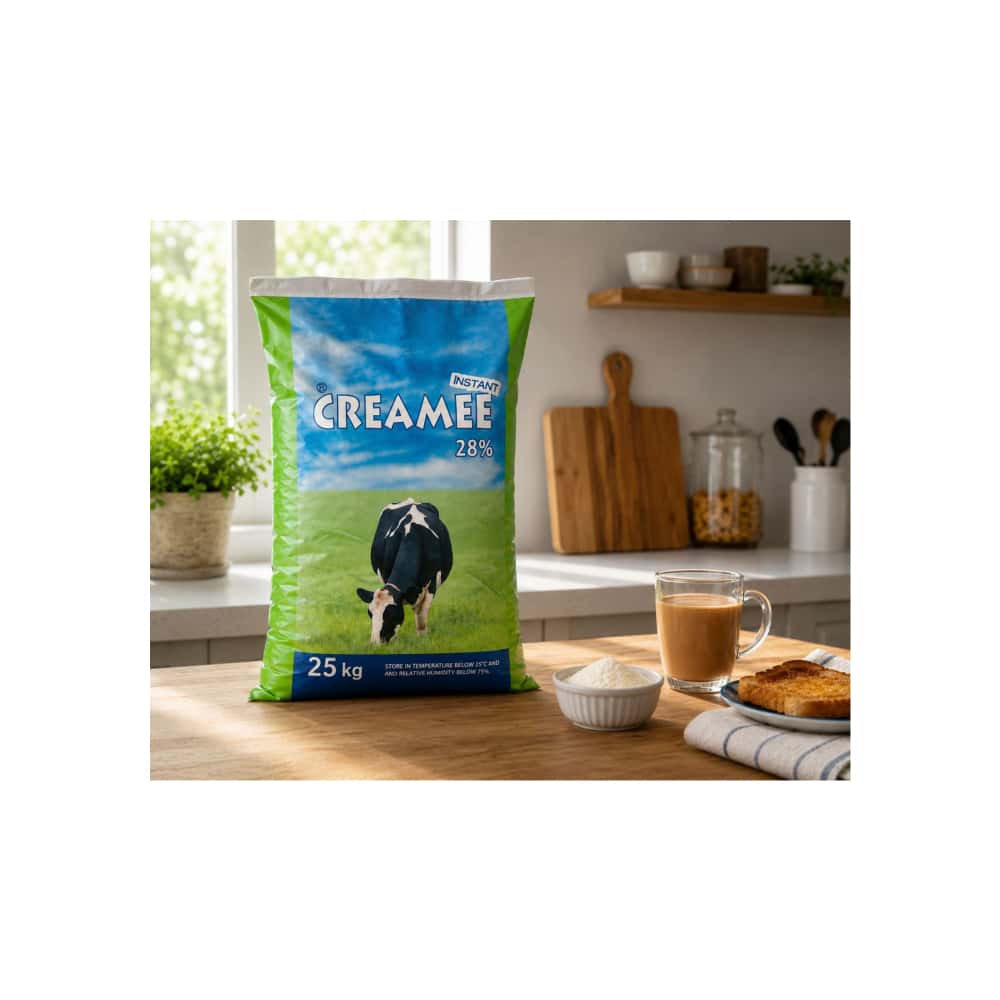 Leche de vaca desnatada en polvo con grasa vegetal Creamee (25 kg / 55 lb) - Miniatura 4
