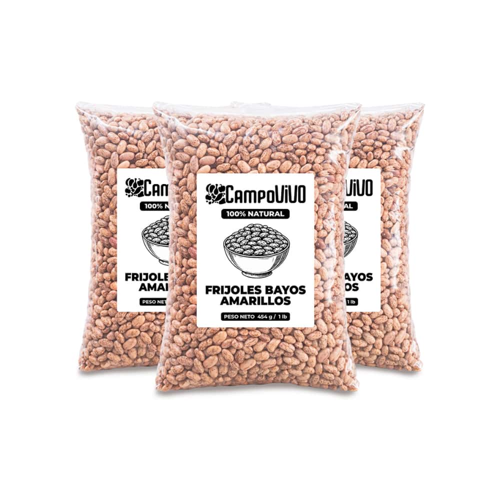 Frijoles bayos amarillos Campo Vivo (3 x 454 g / 1 lb) - Miniatura 1