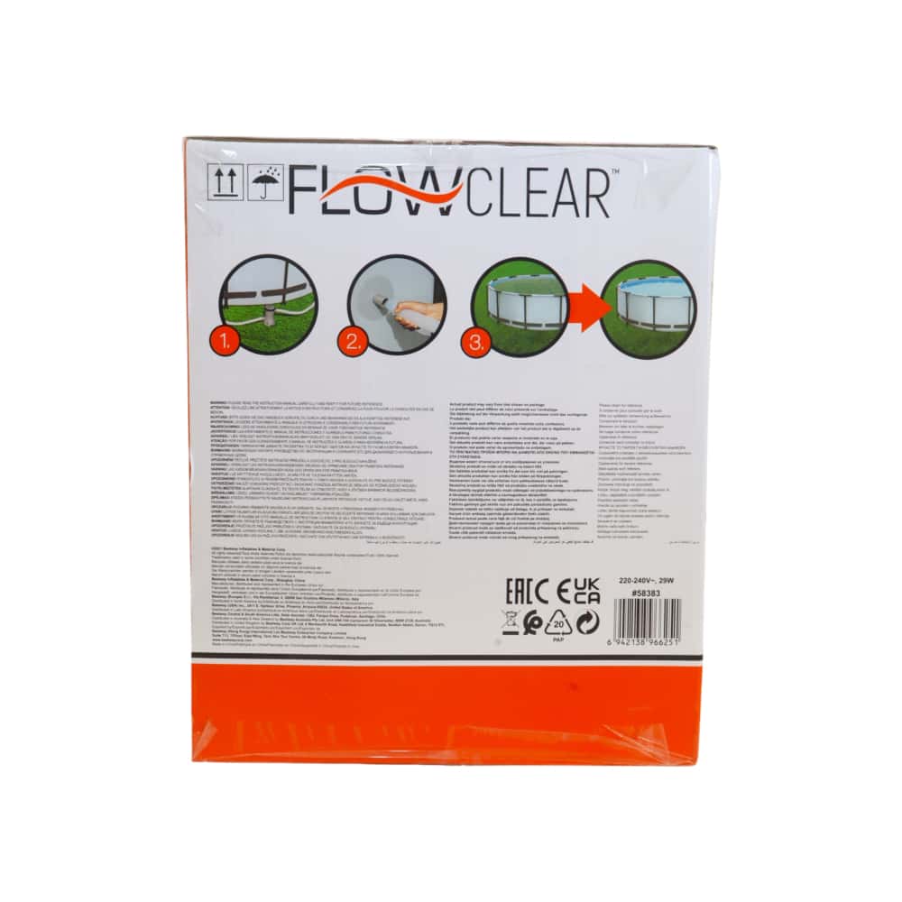 Bomba de filtrado de 1249 L para piscinas Flowclear Bestway - Miniatura 3