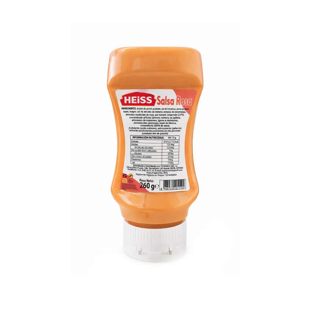 Salsa rosa sabor original HEISS (260 g / 9 oz) - Miniatura 2