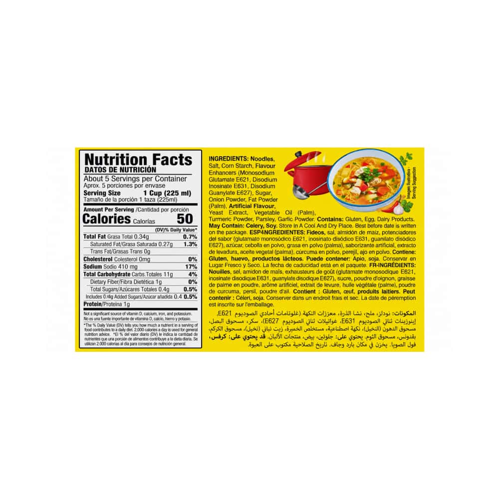 Sopa de pollo con fideos Delish (60g / 2.12oz) - Miniatura 3