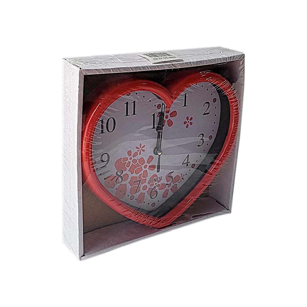 Reloj decorativo de pared en forma de corazón 21 cm Yanda - Miniatura 4