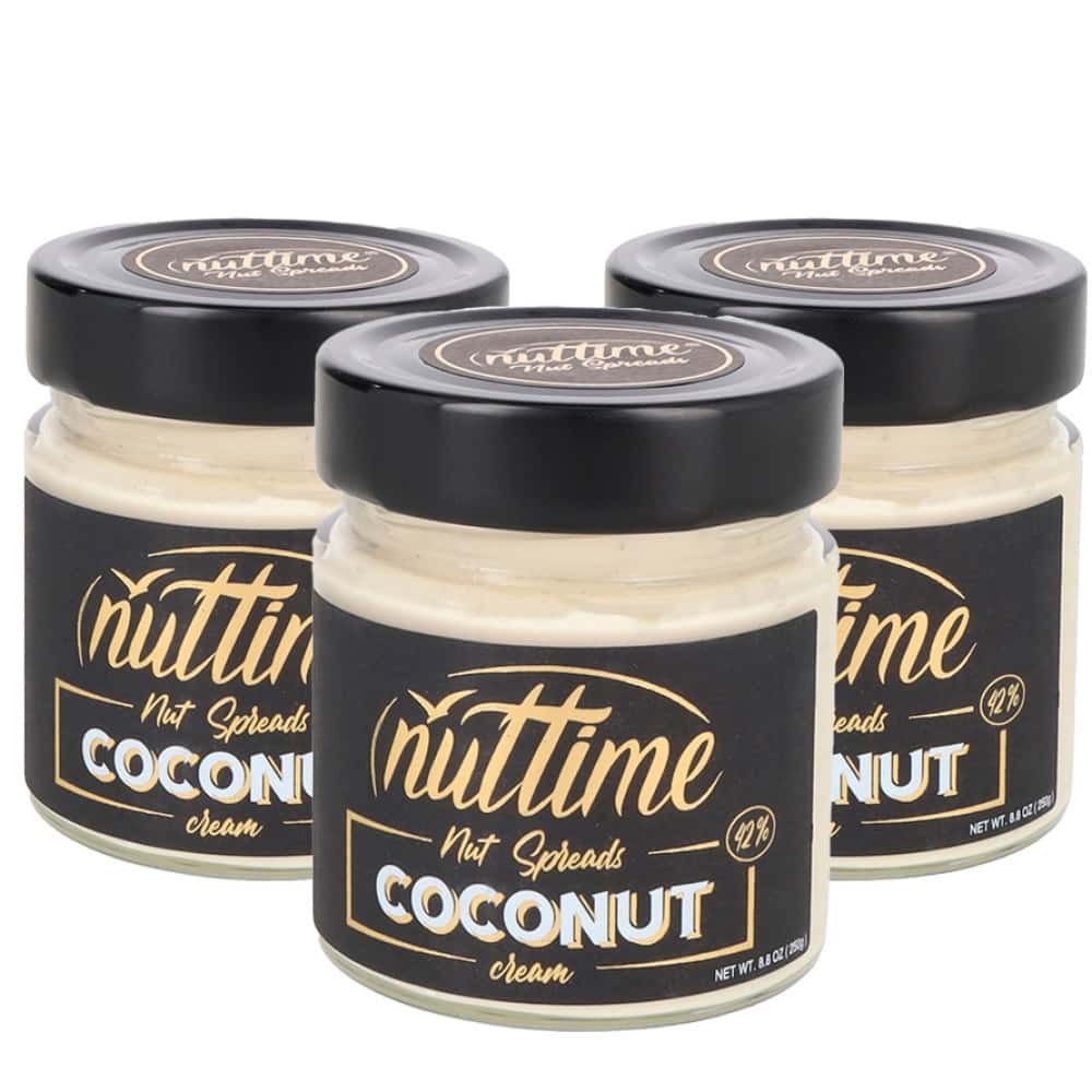 Crema de coco para untar Nuttime (3 x 250 g / 8.80 oz) - Miniatura 1