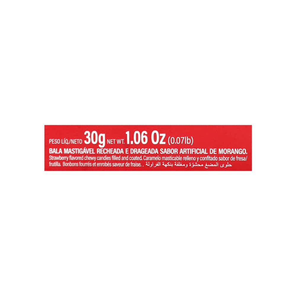 Caramelo masticable relleno y confitado sabor fresa Tribala Mini Peccin (30 g / 1.06 oz) - Miniatura 3
