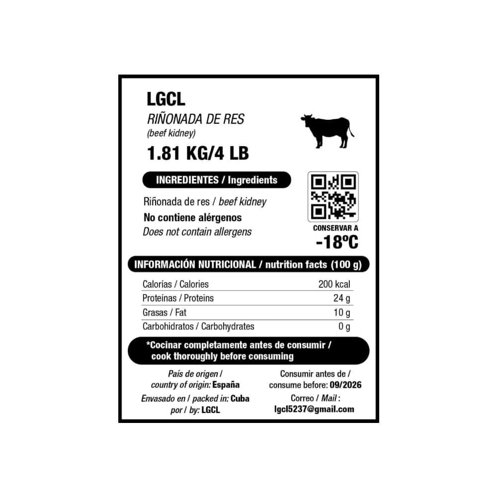 Riñonada de res LGCL (1.81 kg / 4 lb) - Miniatura 3