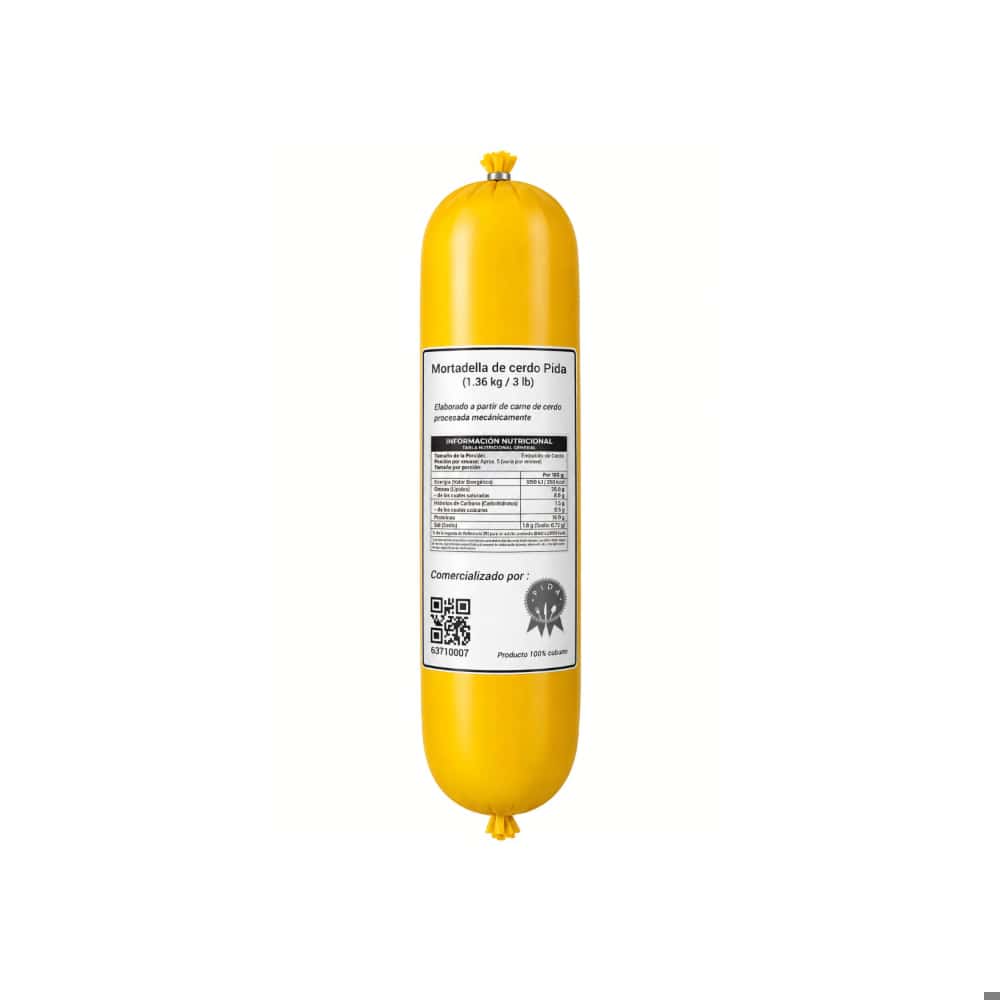 Mortadella de cerdo Pida (1.36 kg / 3 lb) - Miniatura 1
