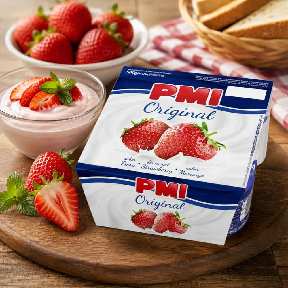 Yogurt sabor fresa Original PMI (8 x 120 g / 4.23 oz) - Miniatura 4