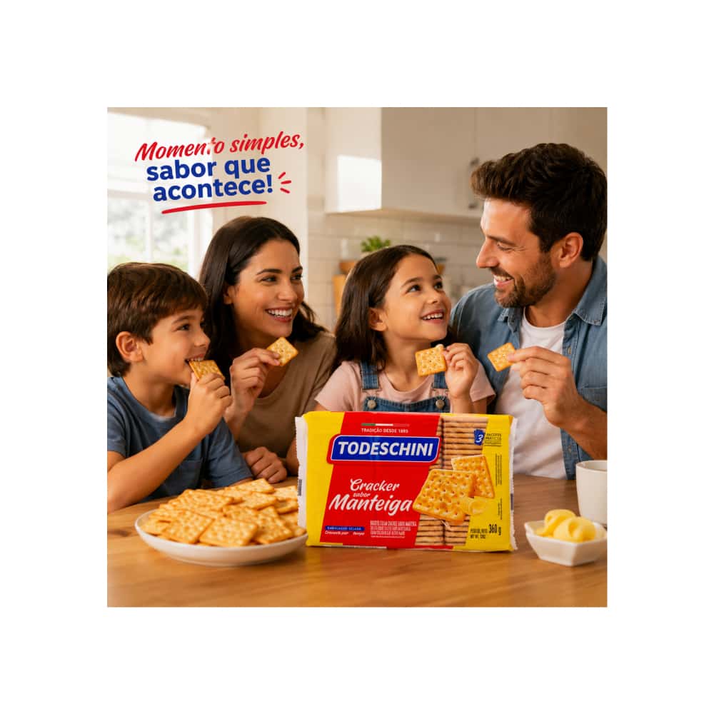 Galletas Cream Cracker sabor mantequilla Todeschini (360 g / 12 oz) - Miniatura 4