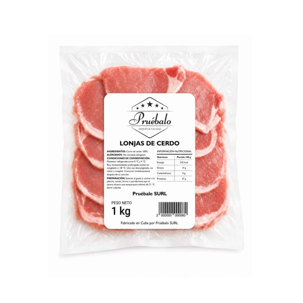 Lonjas de cerdo Pruébalo (1 kg / 2.2 lb) - Miniatura 2