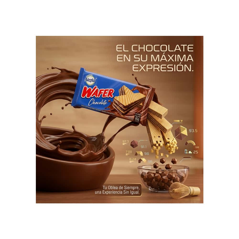 Sorbeto con relleno sabor chocolate Nezka (80 g / 2.82 oz) - Miniatura 4