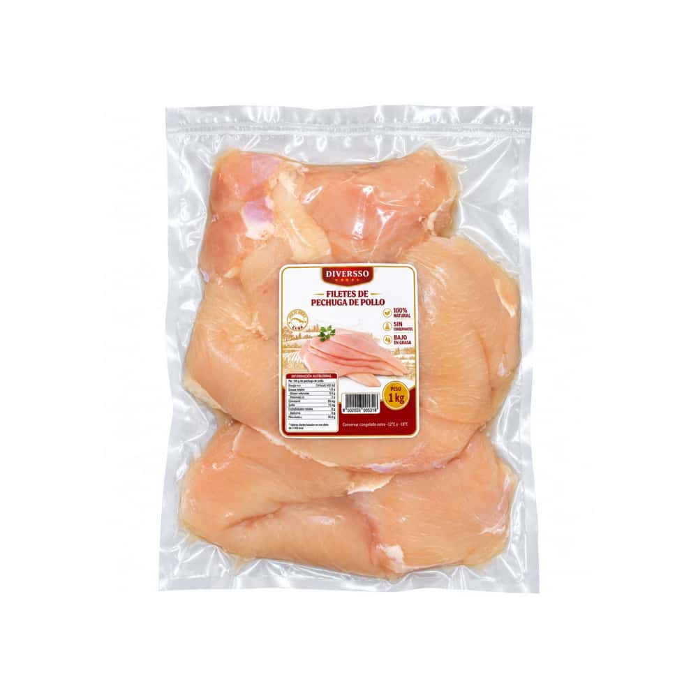 Filetes de pechuga de pollo Diversso (1 kg / 2.2 lb) - Miniatura 2