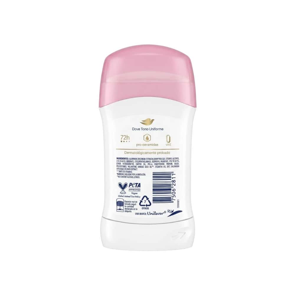 Desodorante antitranspirante en barra Tono Uniforme Rosas Dove (45 g / 1.59 oz) - Miniatura 3
