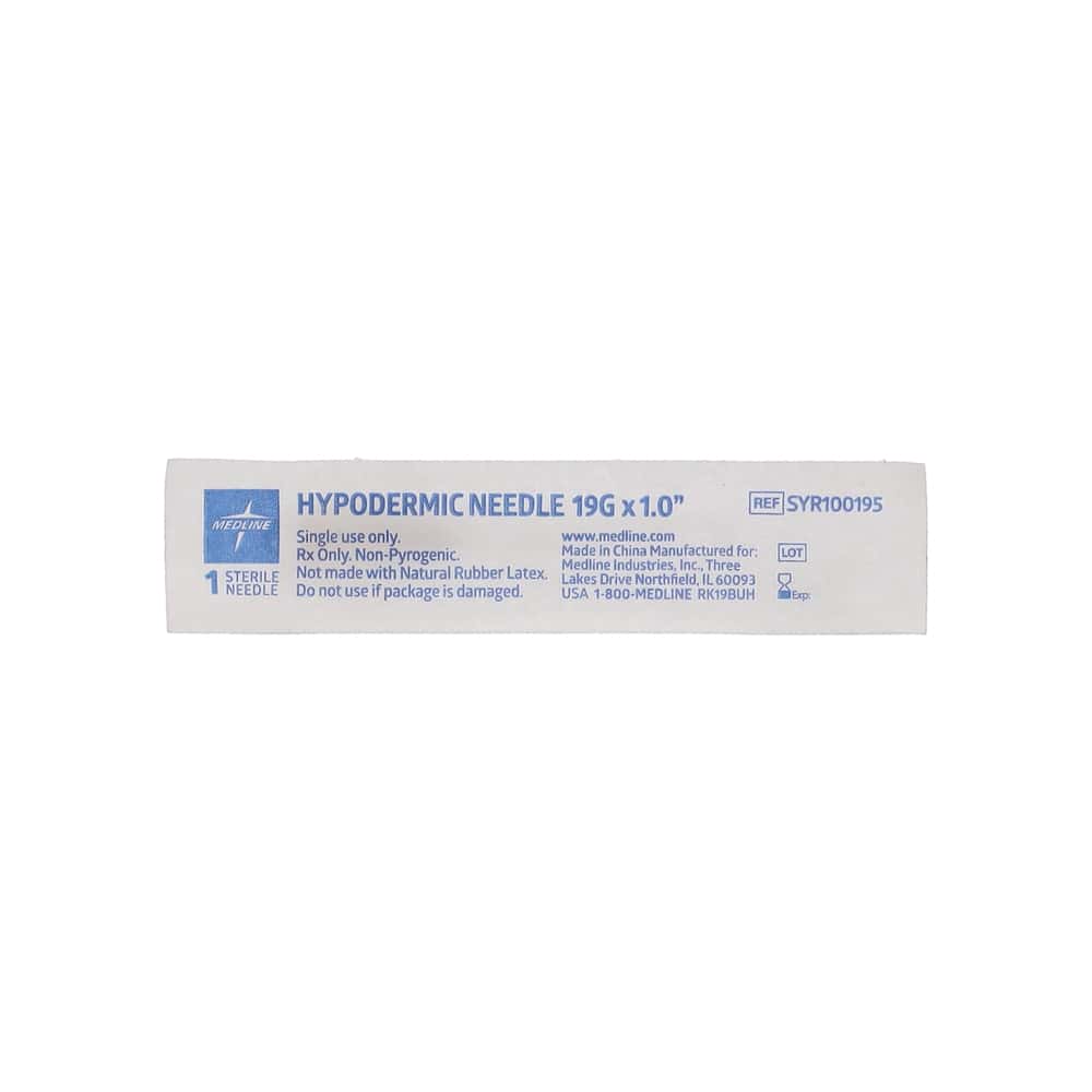 Aguja hipodérmica para inyección 19 G / 1.0" Medline - Miniatura 6