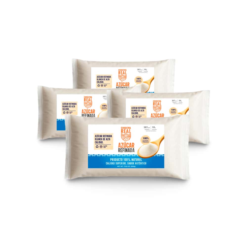 Azúcar blanca refinada Cosecha Real (4 x 500 g / 1.1 lb) - Miniatura 1