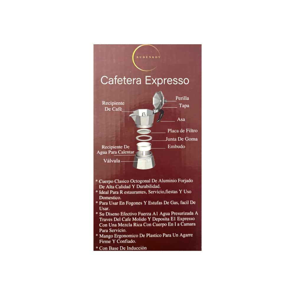 Cafetera expresso de inducción de 6 tazas de café Rudenkov - Miniatura 3