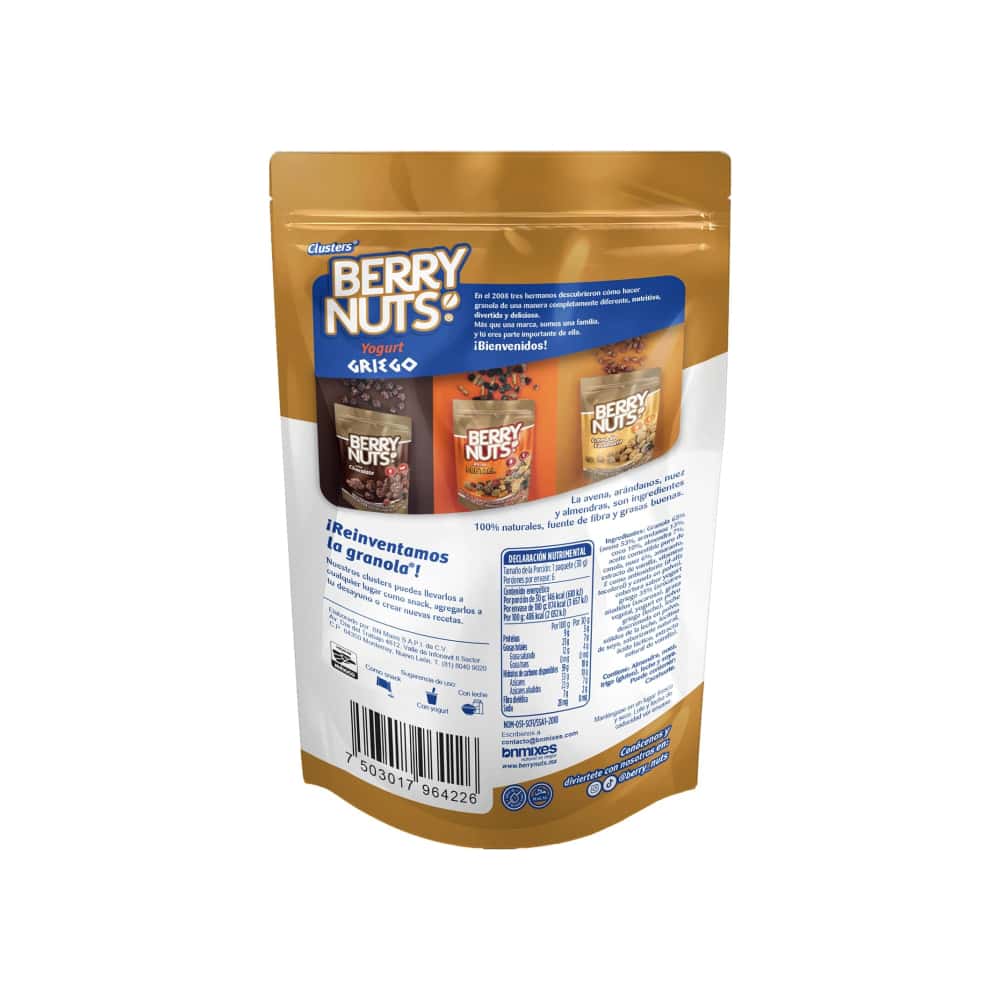 Bolitas de granola con cobertura sabor yogurt griego Berry Nuts Clusters (180 g / 6.35 oz) - Miniatura 2