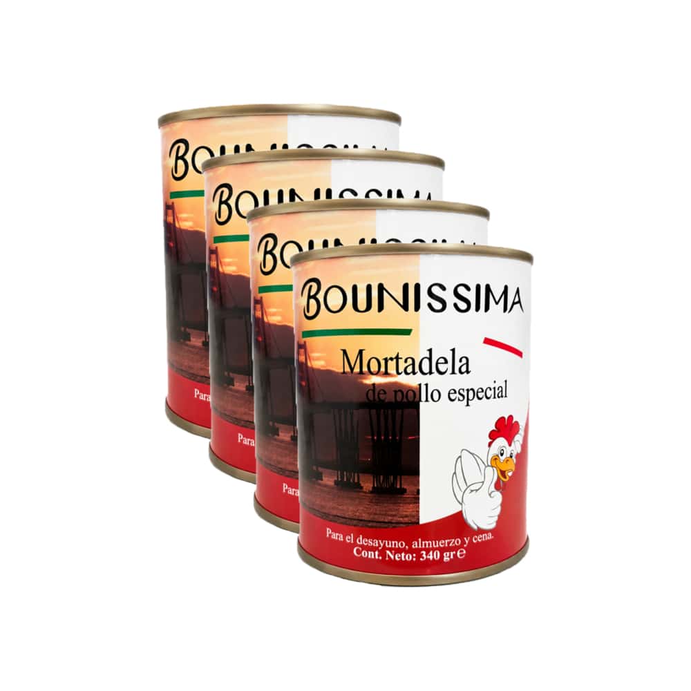Mortadela de pollo especial Bounissima (4 x 340 g / 11.99 oz) - Miniatura 1