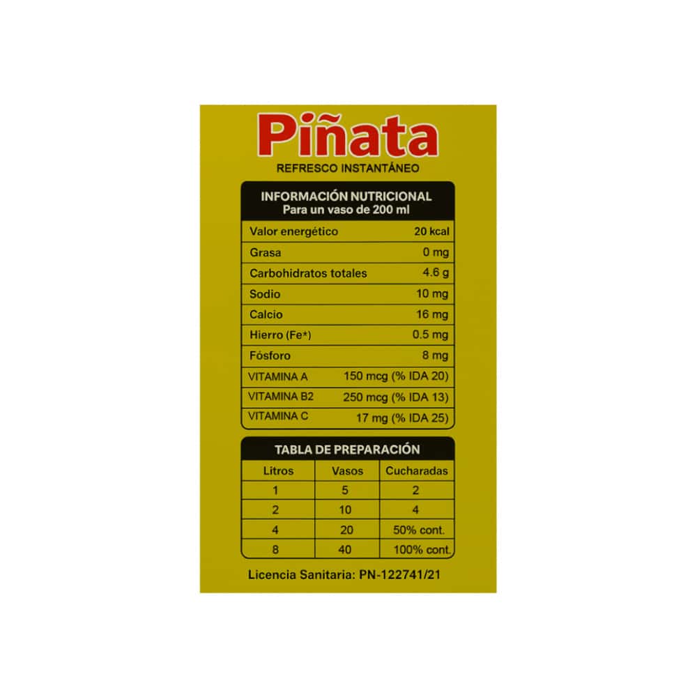 Refresco instantáneo sabor cóctel Piñata (3 x 200 g / 7.05 oz) - Miniatura 4