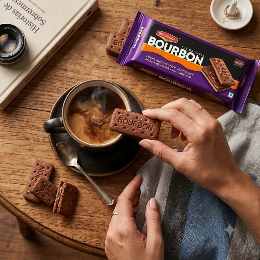 Galletas con crema de chocolate Britannia Bourbon (97 g / 3.42 oz) - Miniatura 5