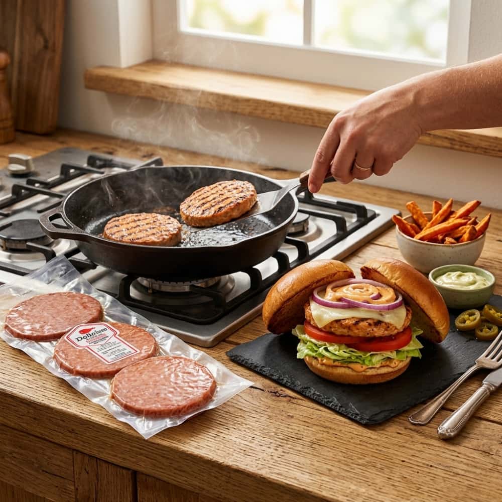 Hamburguesa de pollo Delicias Estrella (200 g / 7.05 oz) - Miniatura 4