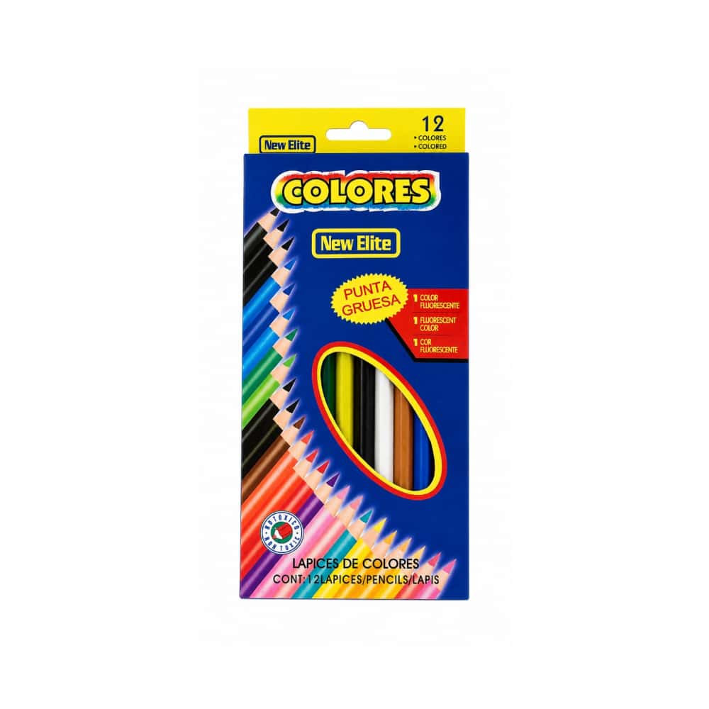 Lápices de colores New Elite (12 U) - Miniatura 1