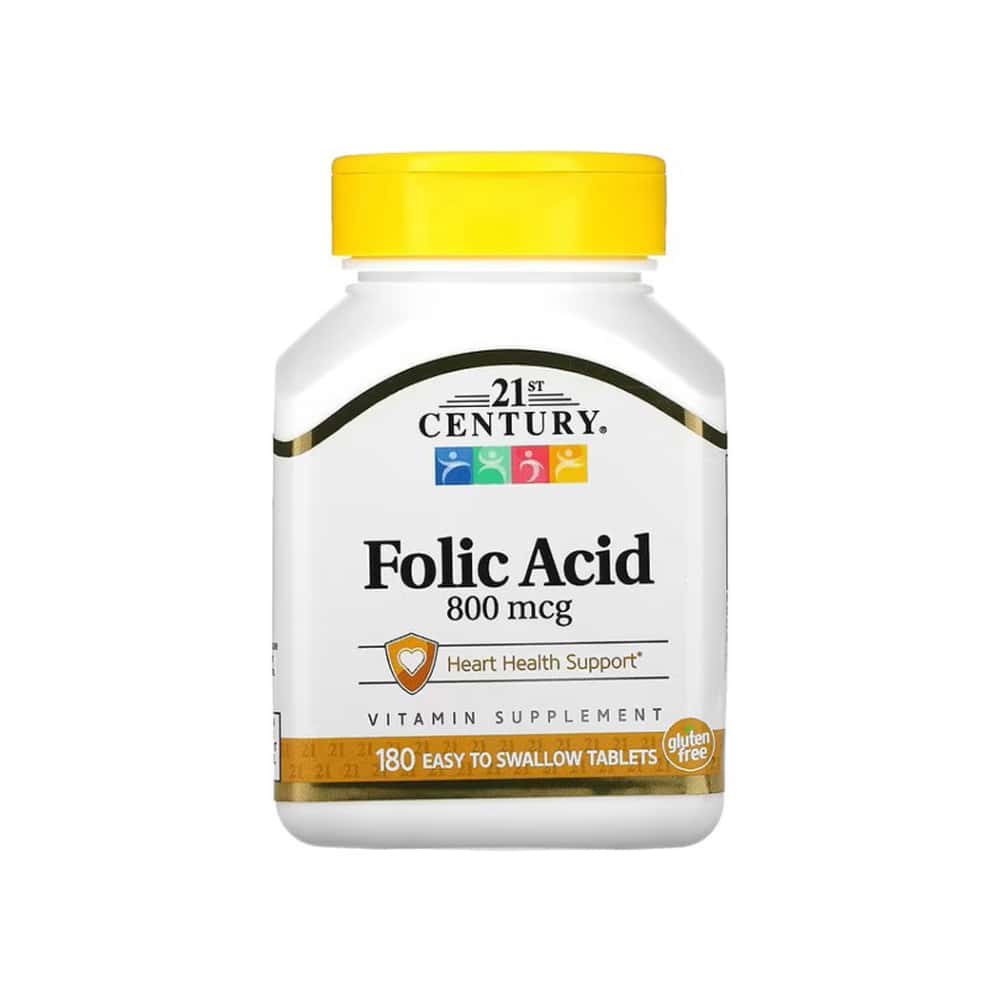 Ácido fólico 800 mcg 21st Century (180 tabletas) - Miniatura 6